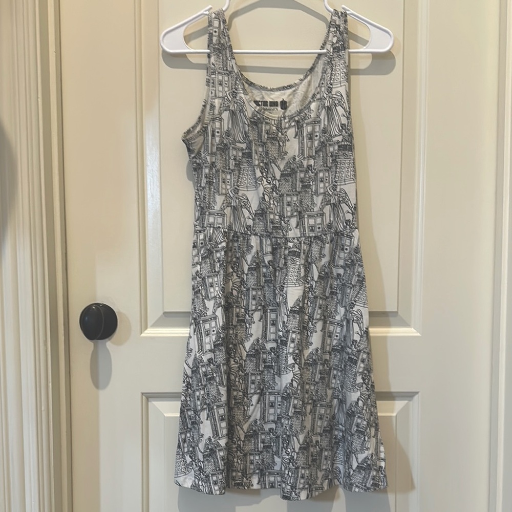 Her Universe Black and White Doctor Who monsters Dress